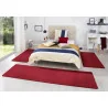 Dywaniki Do Sypialni Jednokolorowy Fancy 103012 Czerwony – aranżacja w salonie