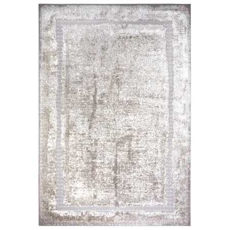 Dywan Glamour Ramki Shine Hh 105919 Kremowy Srebrny – widok ogólny – wzór ramka