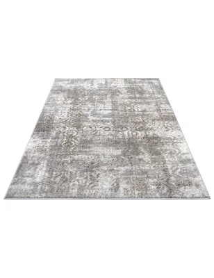 Dywan Glamour Loft Shine Hh 105924 Szary Brązowy – ułożony na podłodze – pasuje do: do przedpokoju