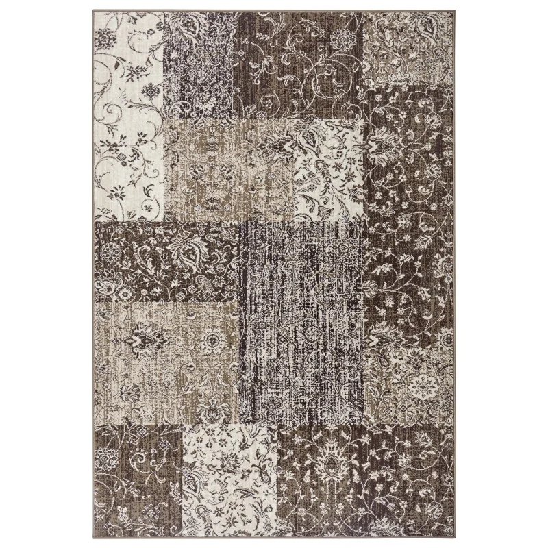 Dywan Patchwork Celebration 105448 Brązowy Beżowy