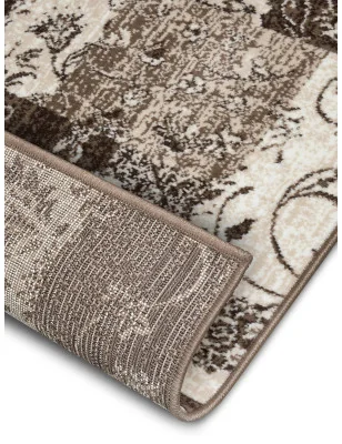 Dywan Patchwork Celebration 105448 Brązowy Beżowy – nowoczesny design z bliska