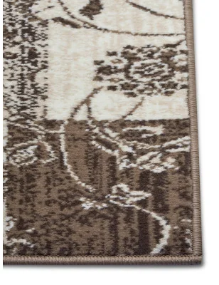 Dywan Patchwork Celebration 105448 Brązowy Beżowy – nowoczesny design z bliska