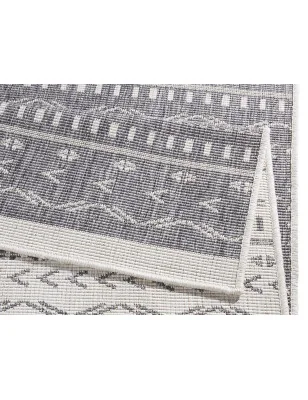 Dywan Dwustronny / Zewnętrzny Twinsupreme 103437 Szary Kremowy (24h) – aranżacja w salonie