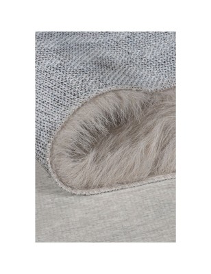 Dywan Rabbit / Futro Królika Alpine Zmywalne Faux Fur Szary