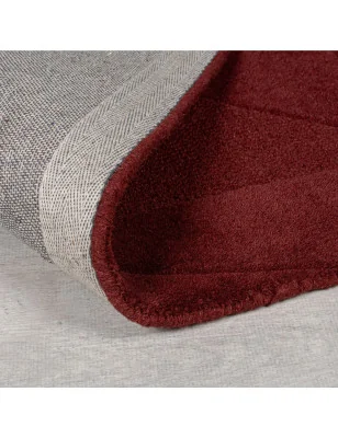 Dywan Wełniany Moderno Shard Czerwony – aranżacja w salonie