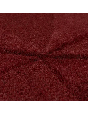 Dywan Wełniany Moderno Shard Czerwony – detal krawędzi dywanu