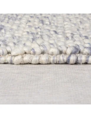 Dywan Wełniany Minerals Niebieski – widok z góry