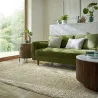 Dywan Wełniany Minerals Zielony – aranżacja w salonie
