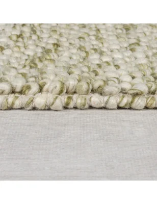 Dywan Wełniany Minerals Zielony – widok z góry