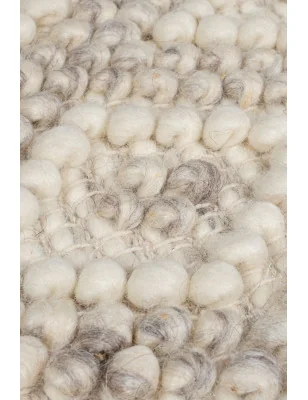 Dywan Wełniany Minerals Diamentowo-Szary – detal krawędzi dywanu