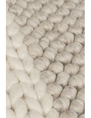 Dywan Wełniany Patchwork Minerals Natural – detal krawędzi dywanu