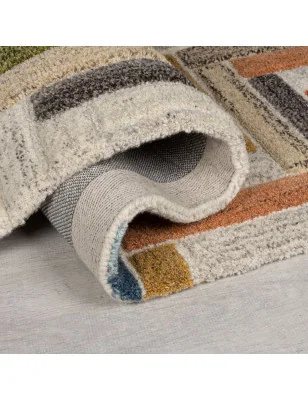 Dywan Wełniany Moda Russo Wielokolorowy – aranżacja w salonie