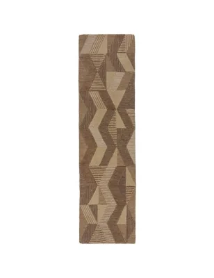 Dywan Wełniany Moda Asher Natural – ułożony na podłodze – pasuje do: na korytarz
