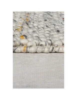 Dywan Wełniany Ramka Minerals Border Czarny/Kremowy – widok z góry