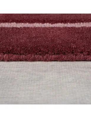 Dywan Wełniany Abstract Split Ombre Shaped Czerwony – widok z góry