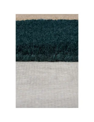 Dywan Wełniany Abstract Labyrinth Shaped Zielony – widok z góry