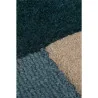 Dywan Wełniany Abstract Labyrinth Shaped Zielony – detal krawędzi dywanu