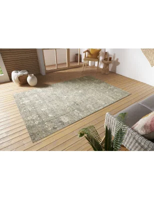 Dywan Do Prania Klasyczny Cairo 105592 Czarny Kremowy – nowoczesny design z bliska – styl retro