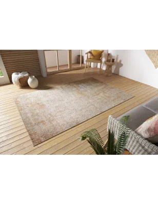 Dywan Do Prania Loft Cairo 105585 Kremowy Czerwony – nowoczesny design z bliska – styl nowoczesny