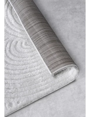 Dywan Nowoczesny Geometryczny Chappe Gallery 106092 Krem Biały – zbliżenie na teksturę – idealny do: na korytarz