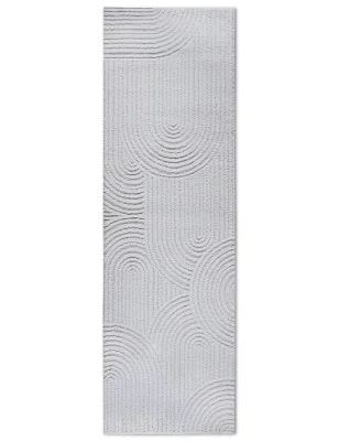 Dywan Nowoczesny Geometryczny Chappe Gallery 106092 Krem Biały – nowoczesny design z bliska – styl 3d