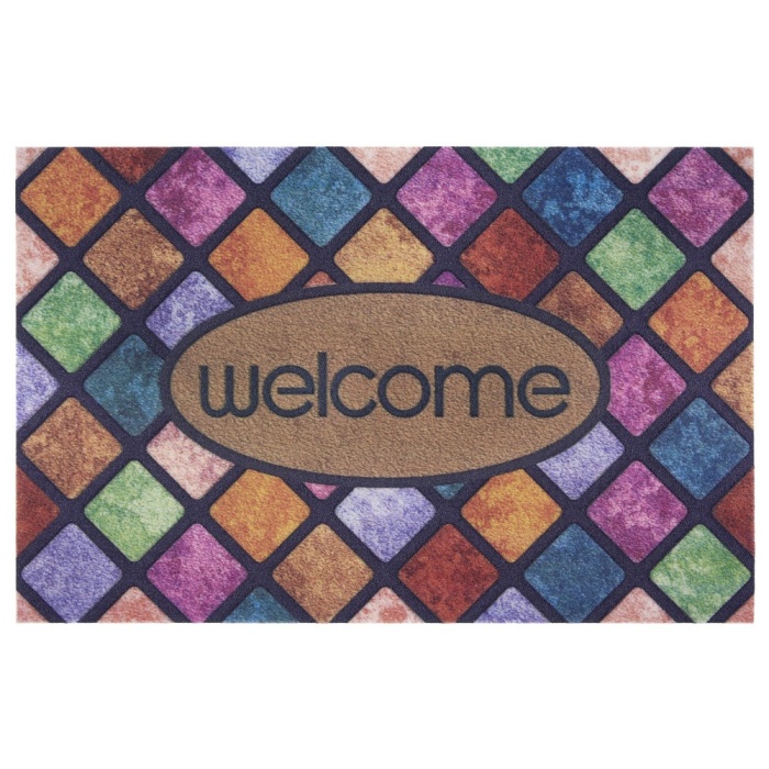 MATA WEJŚCIOWA WELCOME FUSSMATTEN 3D 104678 MULTICOLOR